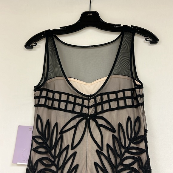 JS collections graphic soutache embroidered sleeveless long gown - Picture 7 of 10